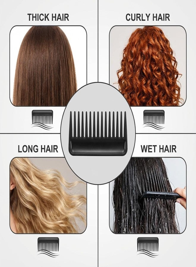 Macuezu Black Mini Wide Tooth Comb for Curly Hair, Portable Travel Pocket Combs with Wide Tooth for Wet and Dry Hair, Mini Combs for Women Men Wavy Hairs - Image 4